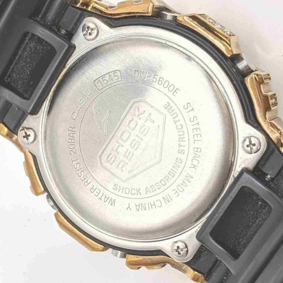 Casio Custom Gold Plated Crystal  DW-5600E G-SHOCK - Picture 3 of 12